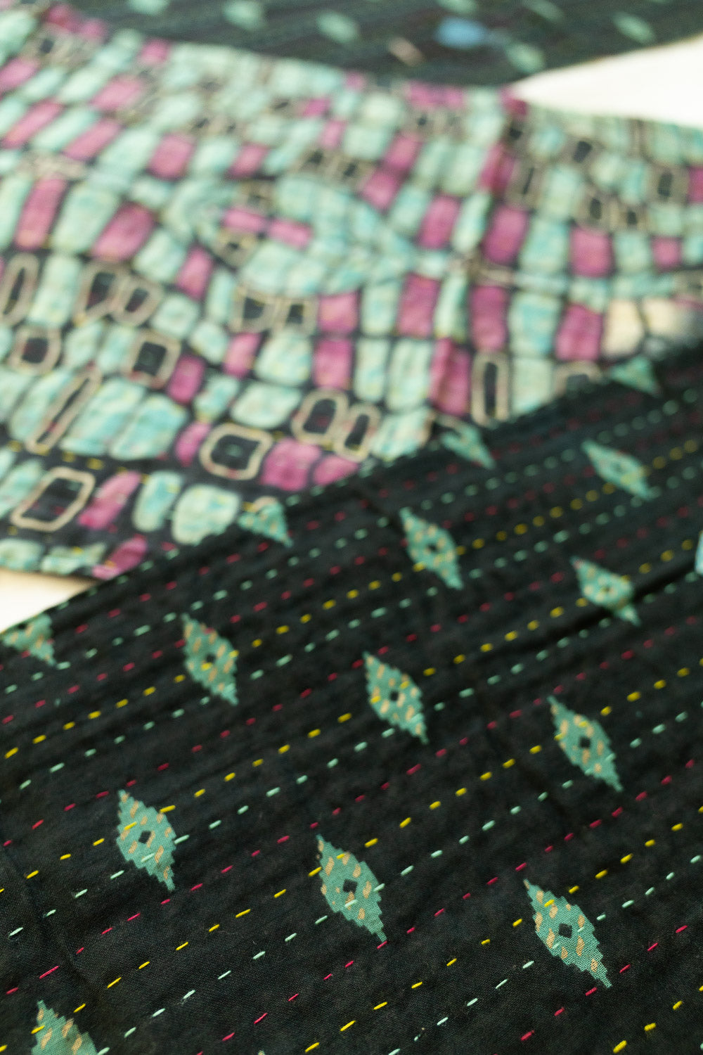 Kantha Table Runner Cotton L3