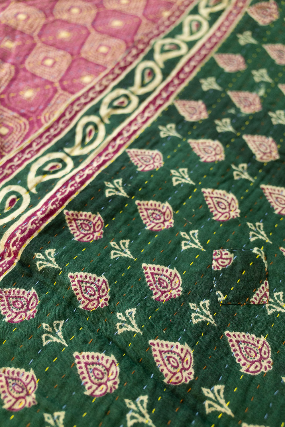 Kantha Table Runner Cotton L4