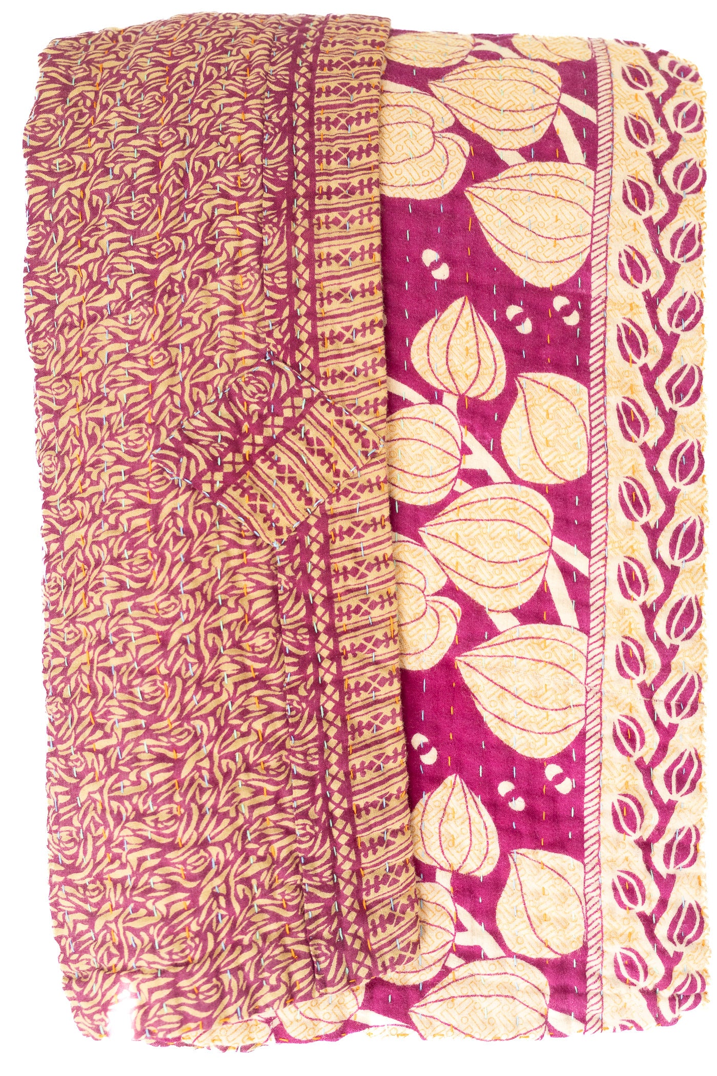 Banyan Large Kantha Throw Blanket