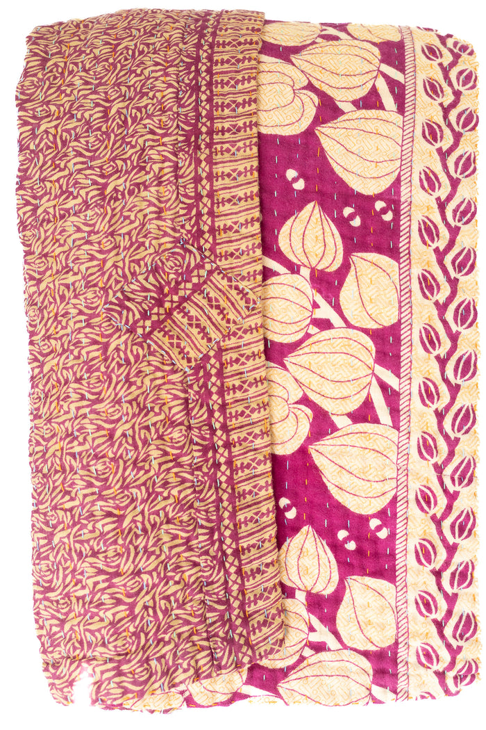 Banyan Large Kantha Throw Blanket