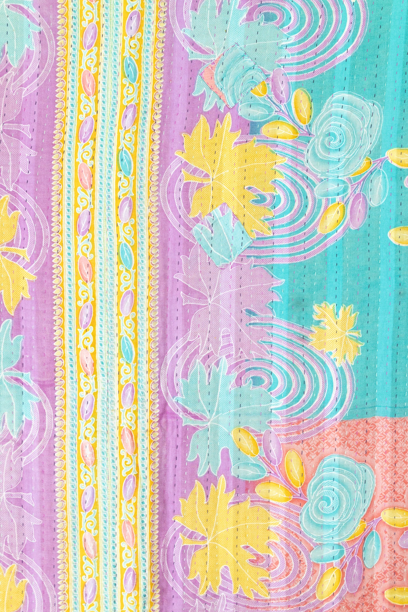 Daydream Large Kantha Throw Blanket