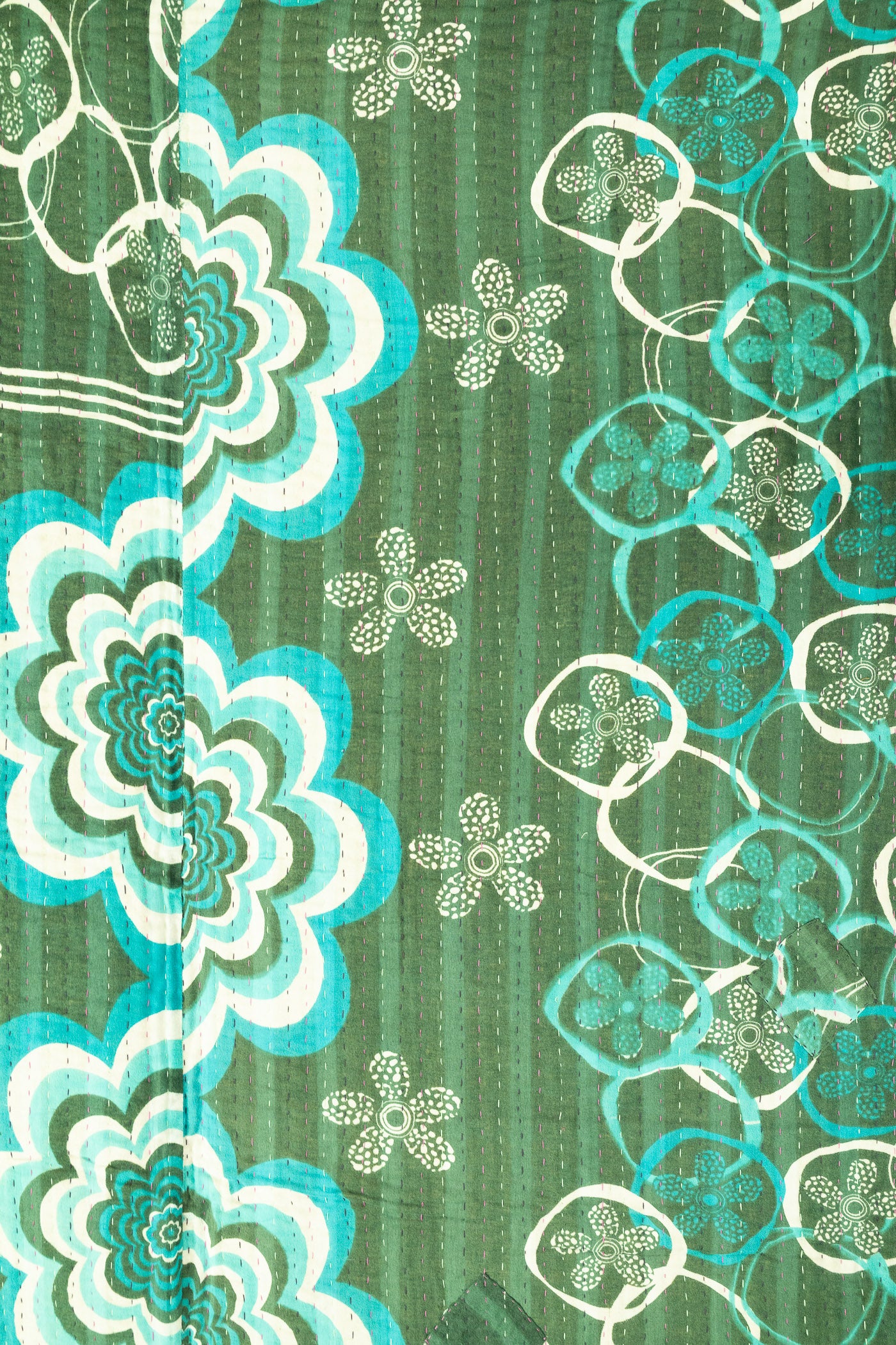 Daydream Large Kantha Throw Blanket