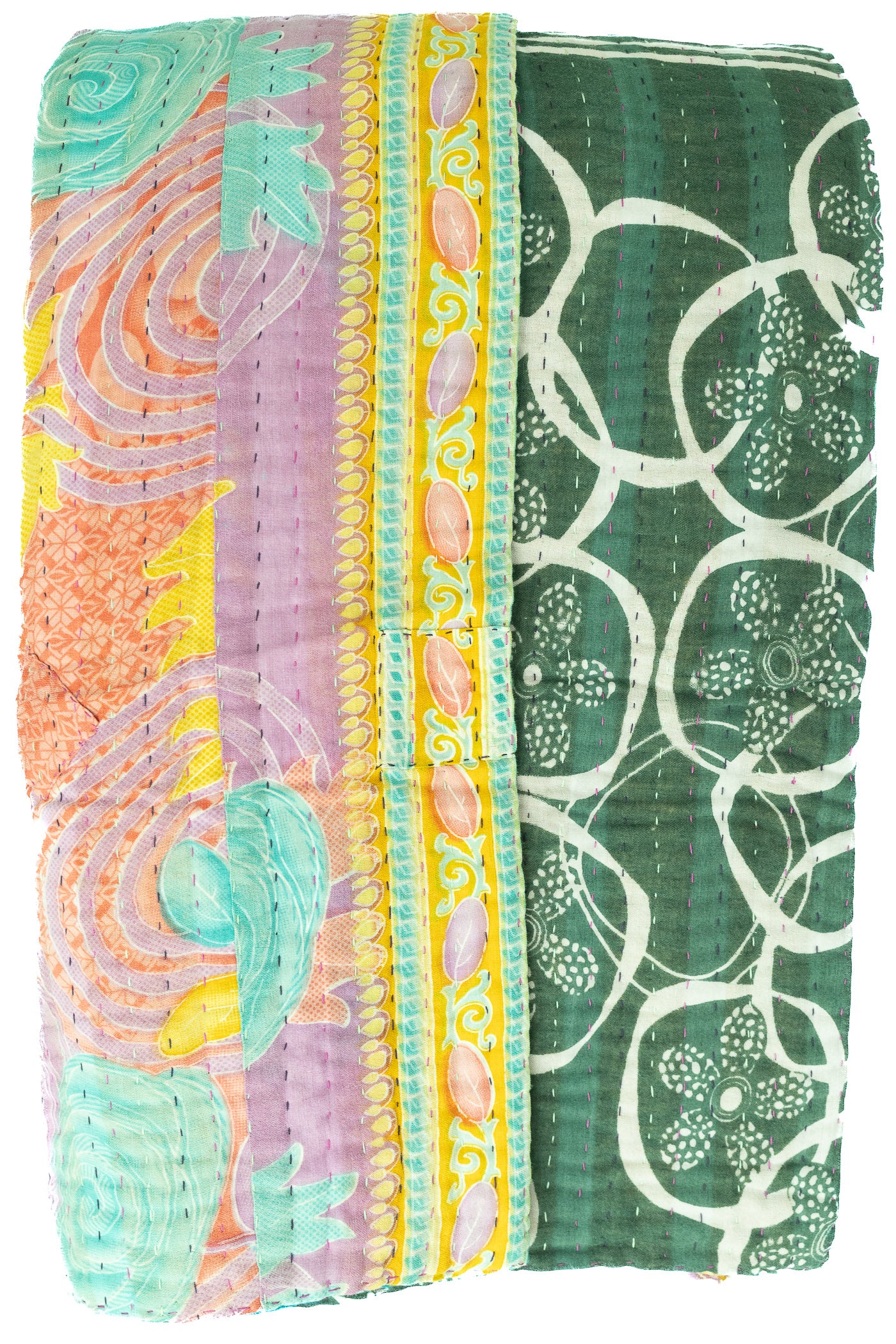 Daydream Large Kantha Throw Blanket