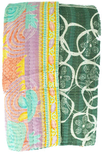 Daydream Large Kantha Throw Blanket