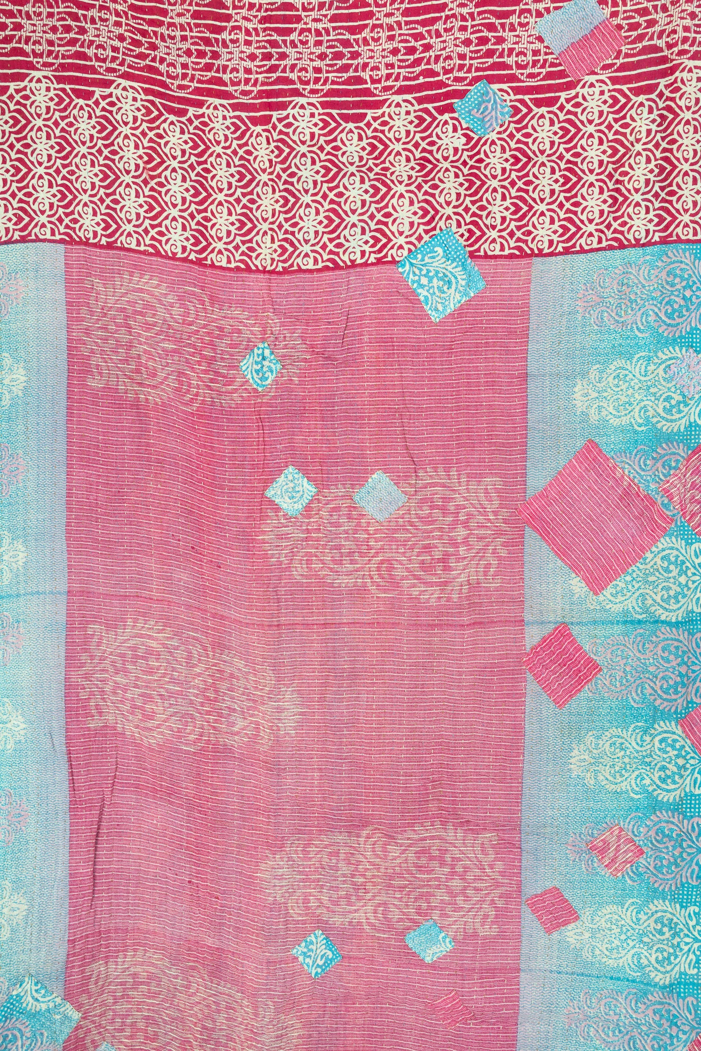 Embrace Large Kantha Throw Blanket