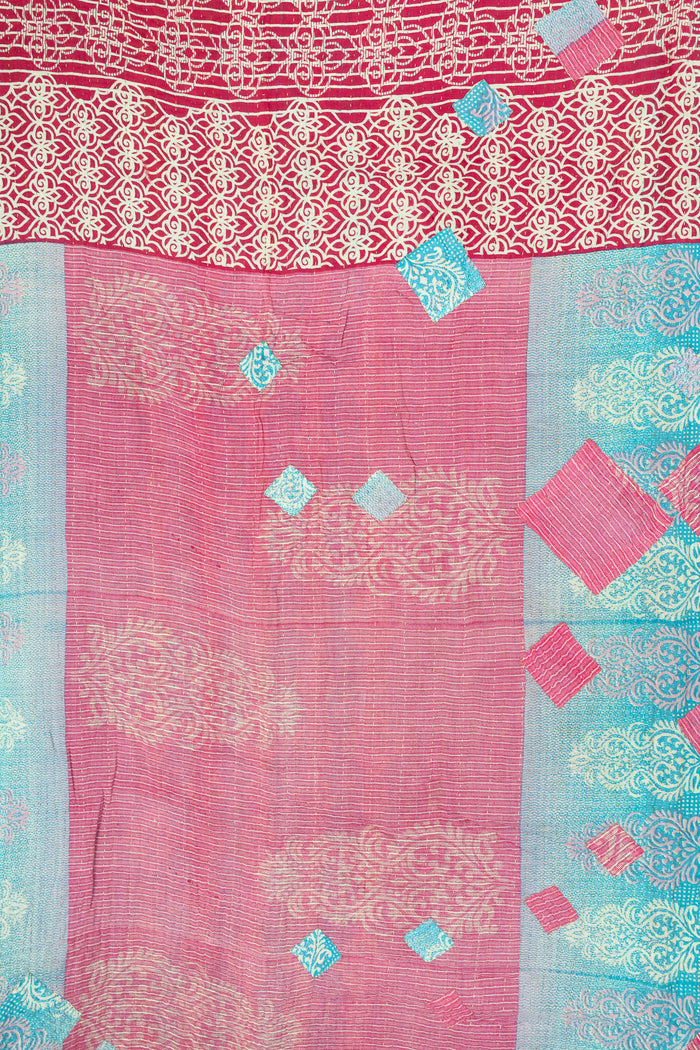 Embrace Large Kantha Throw Blanket