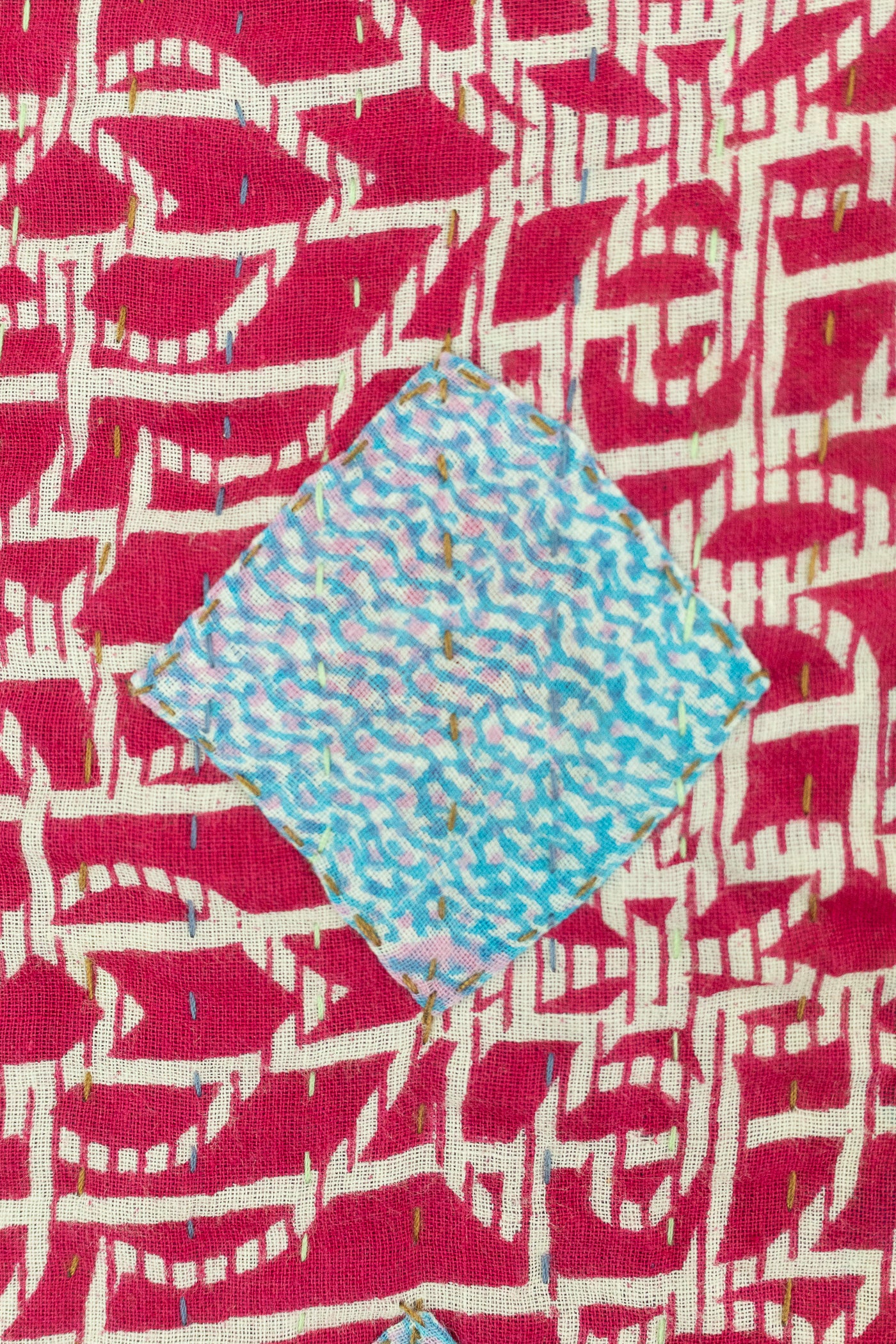 Embrace Large Kantha Throw Blanket