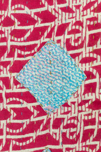 Embrace Large Kantha Throw Blanket