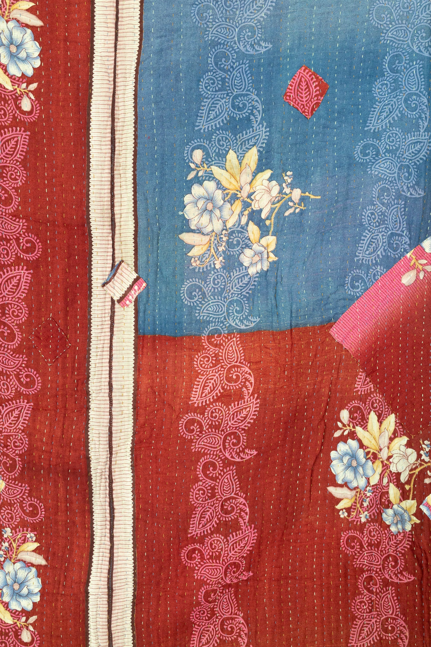 Embrace Large Kantha Throw Blanket