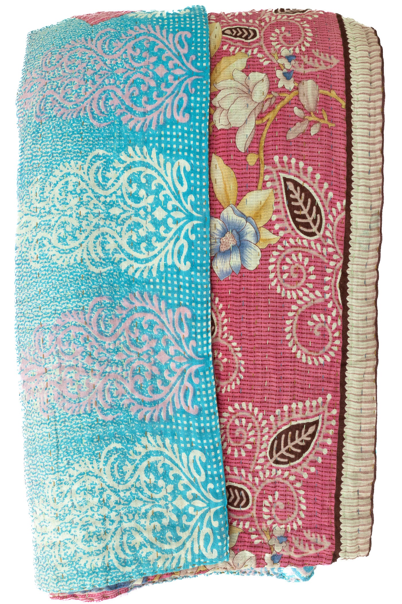 Embrace Large Kantha Throw Blanket