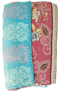 Embrace Large Kantha Throw Blanket