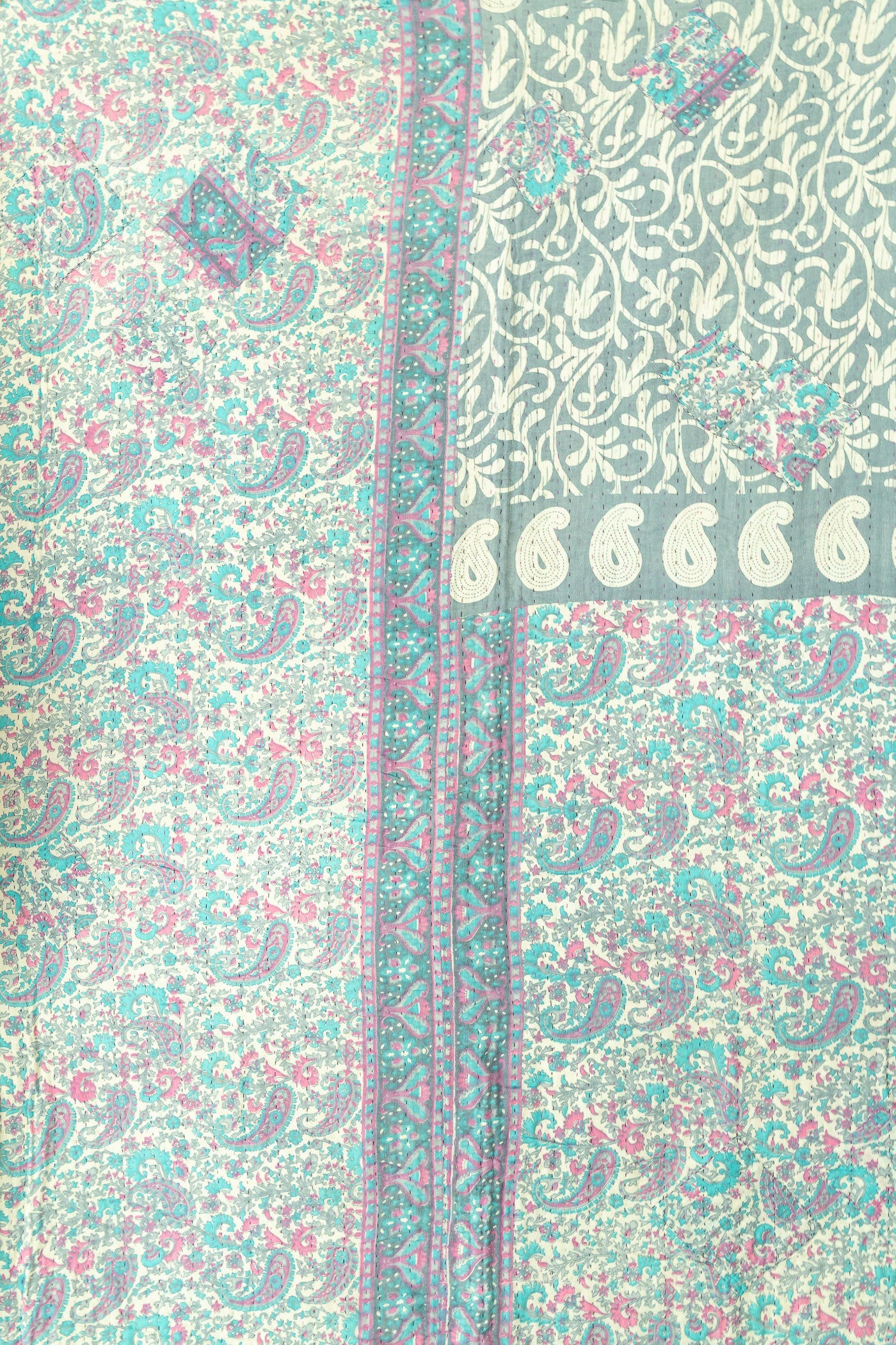 Faithful Large Kantha Throw Blanket