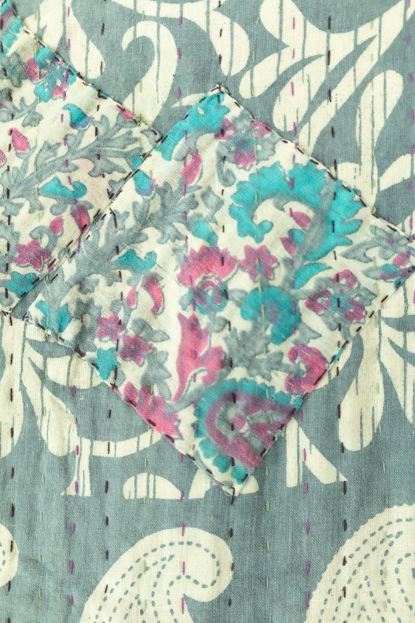Faithful Large Kantha Throw Blanket