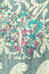 Faithful Large Kantha Throw Blanket