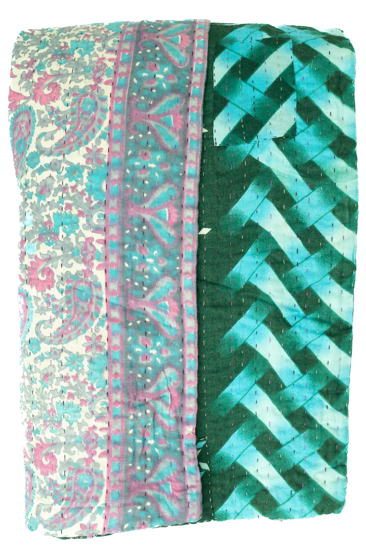 Faithful Large Kantha Throw Blanket