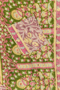 Garden Large Kantha Throw Blanket