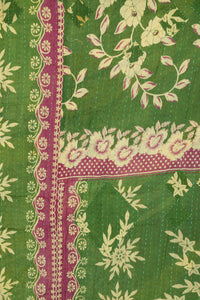 Garden Large Kantha Throw Blanket
