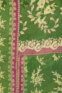 Garden Large Kantha Throw Blanket