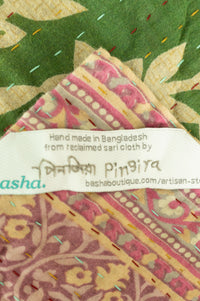Garden Large Kantha Throw Blanket