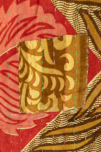Gratitude Large Kantha Throw Blanket