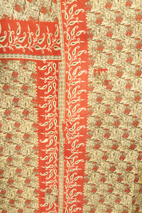 Gratitude Large Kantha Throw Blanket
