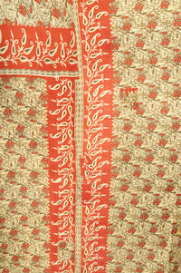 Gratitude Large Kantha Throw Blanket