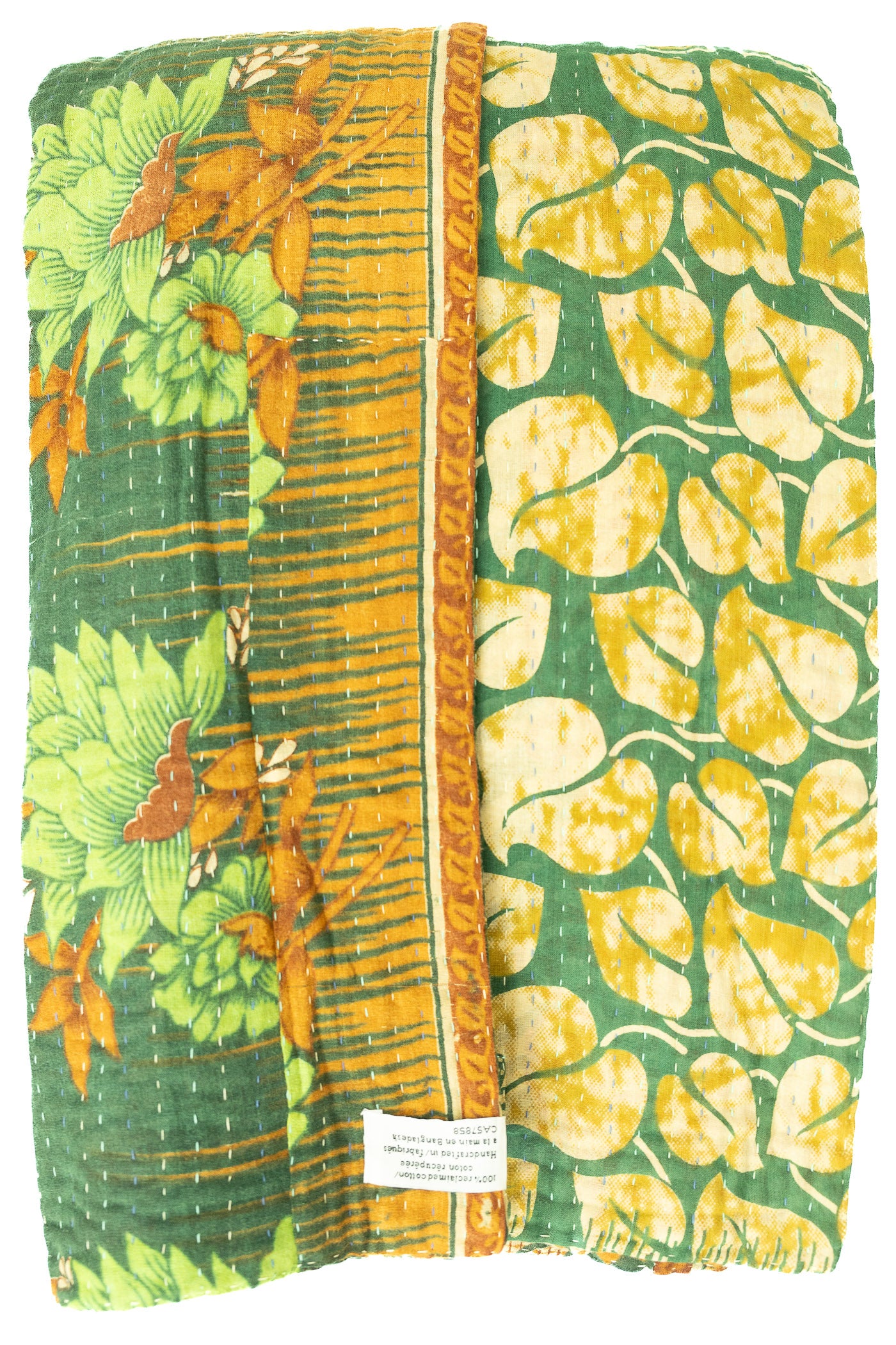 Harmony No. 1 Large Kantha Throw Blanket