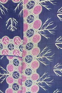 Midnight Large Kantha Throw Blanket