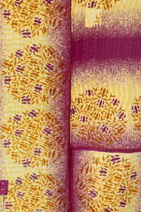 Midnight Large Kantha Throw Blanket
