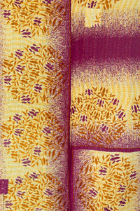 Midnight Large Kantha Throw Blanket