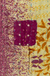 Midnight Large Kantha Throw Blanket