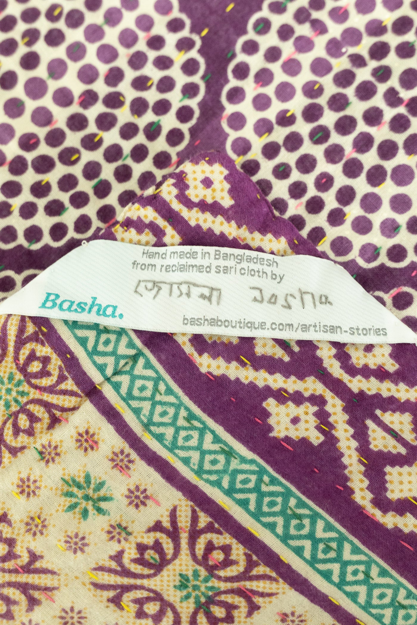 Refreshed Large Kantha Throw Blanket