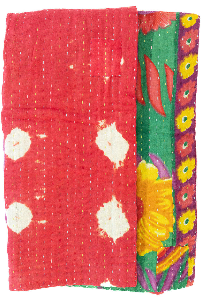 Kantha Throw Bed Quilt