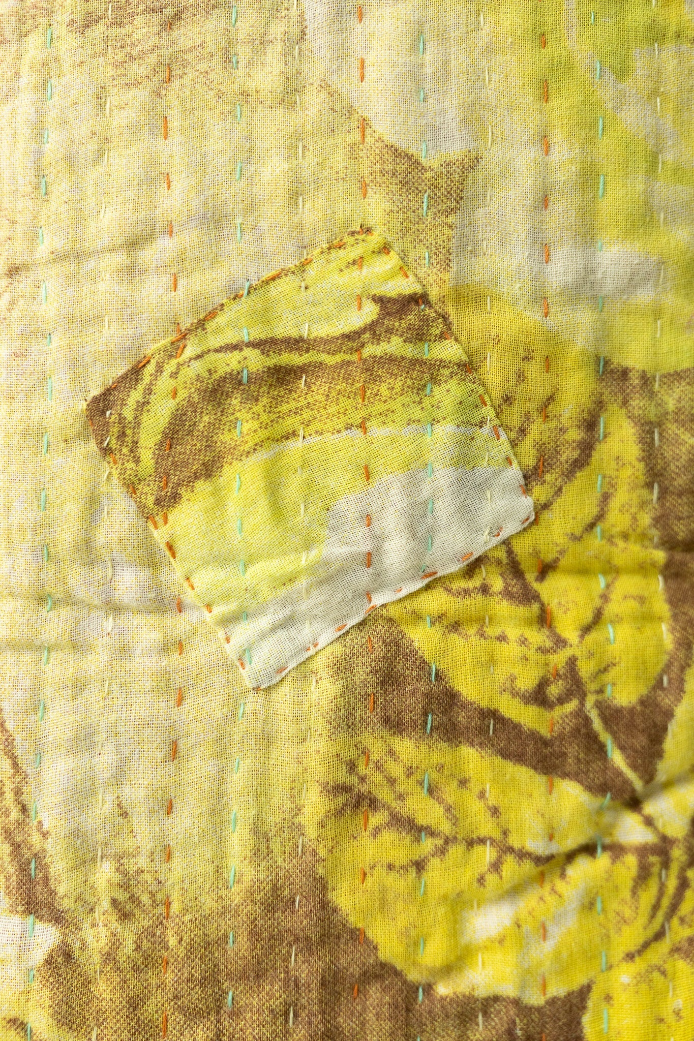 Lighthearted Kantha Throw