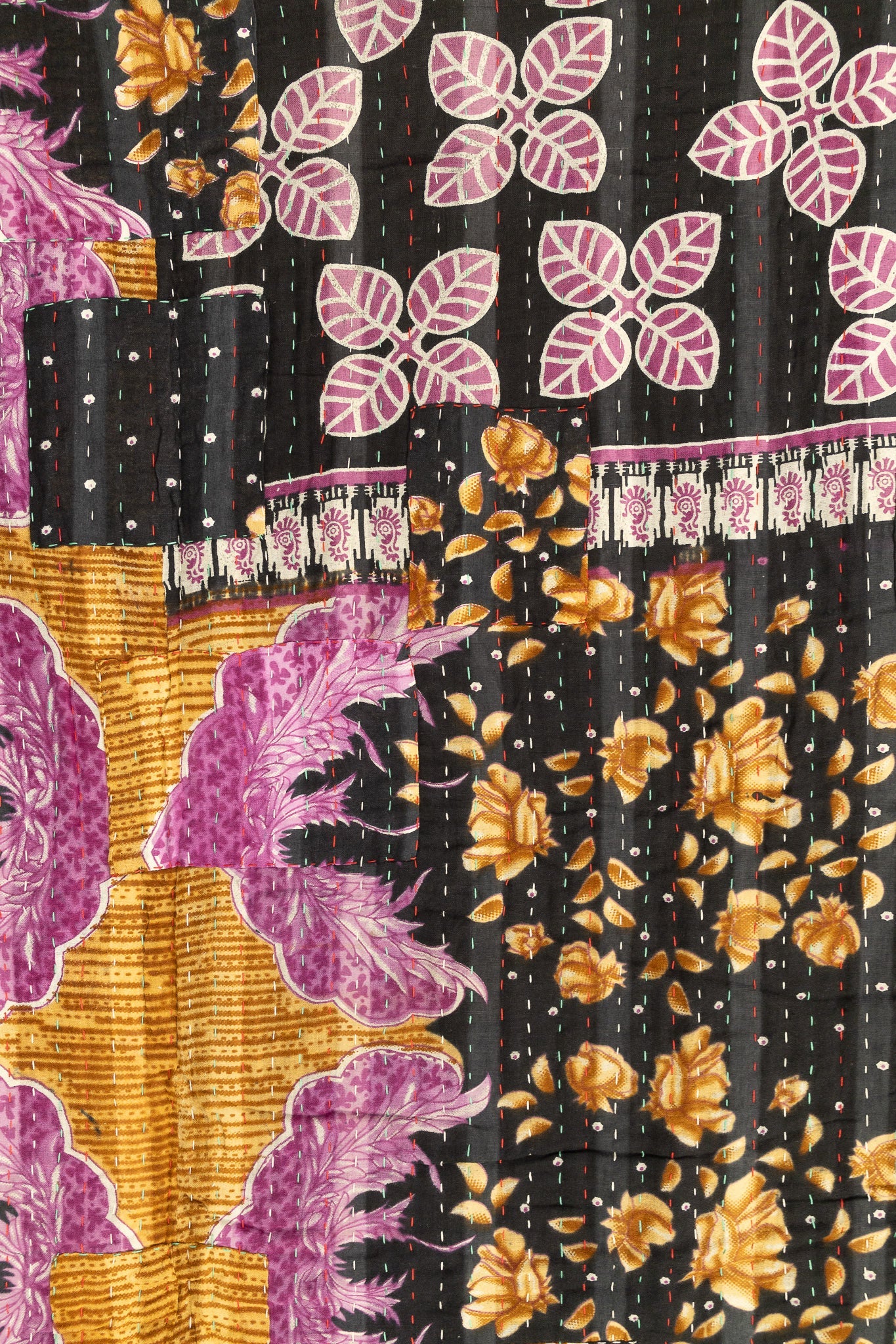 Lilac Large Kantha Throw