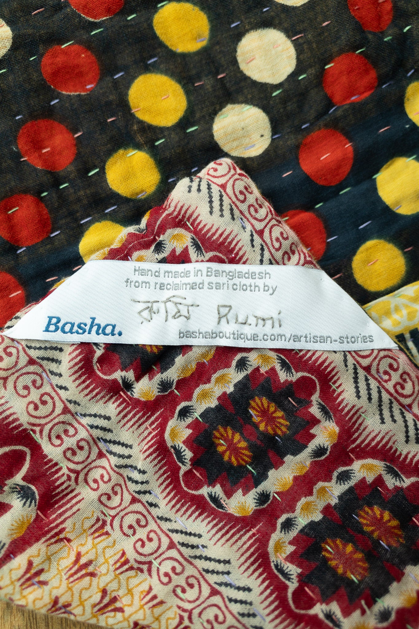 Lionhearted Kantha Throw