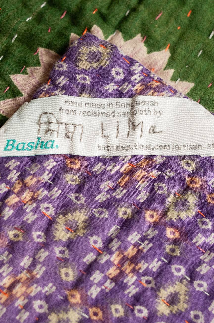 Listen Large Kantha Throw