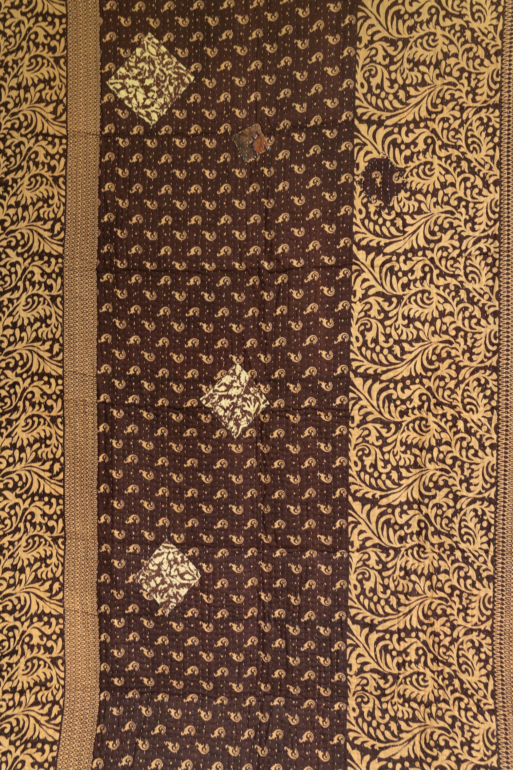 Kantha Throw Bed Quilt