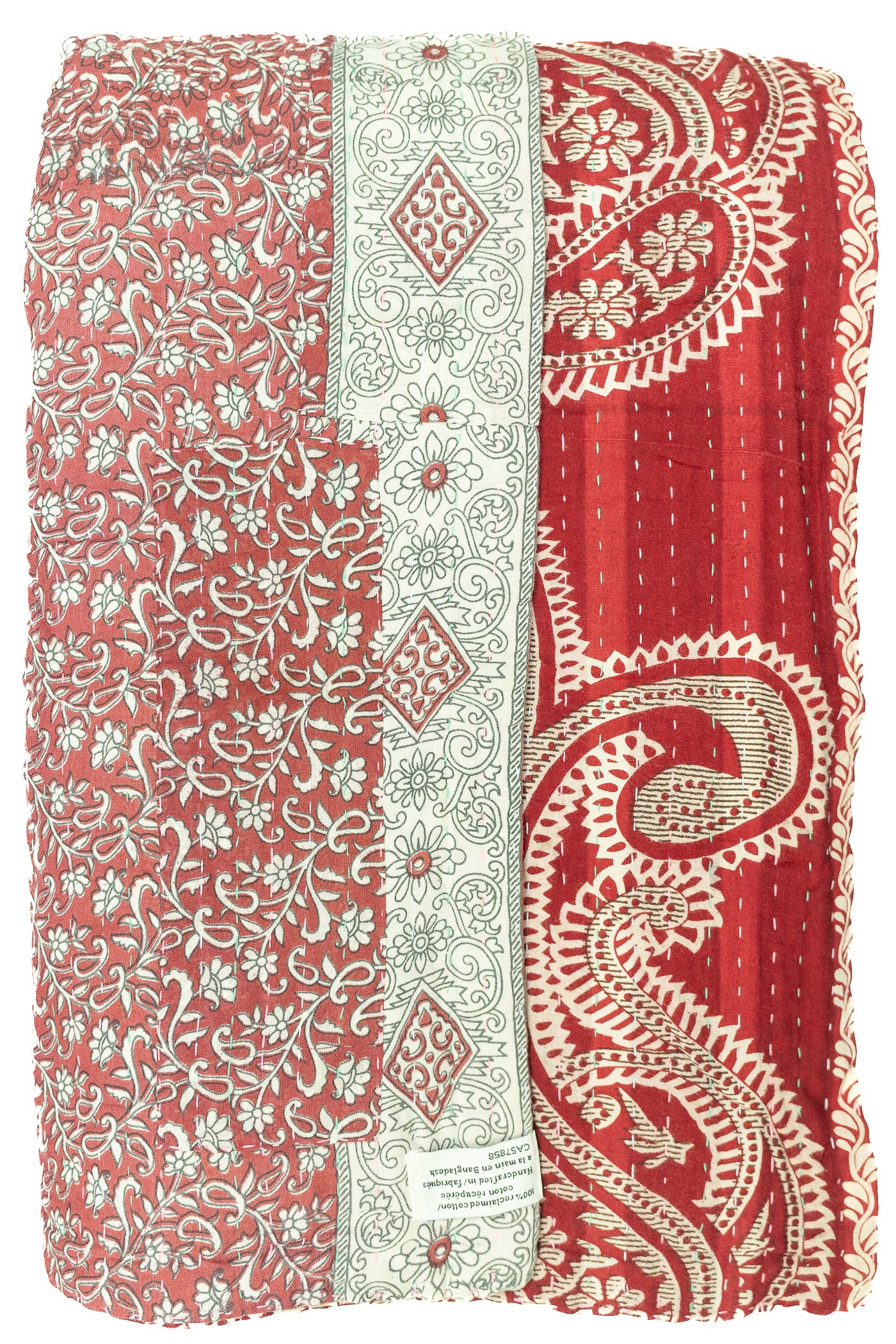 Lucky Large Kantha Throw Blanket