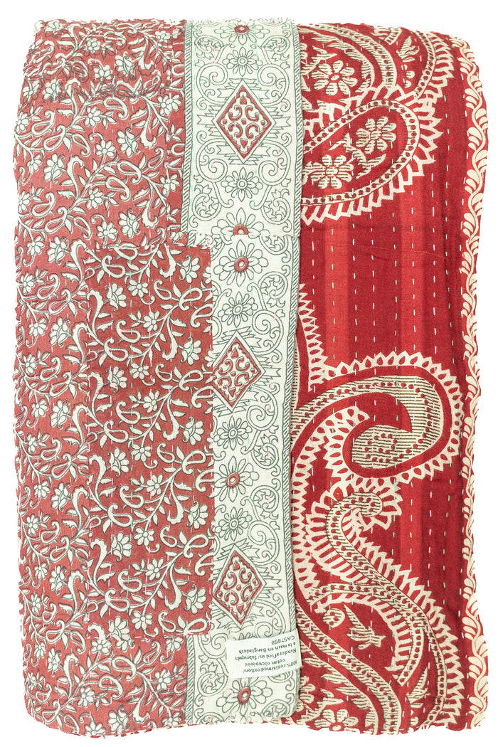 Lucky Large Kantha Throw Blanket