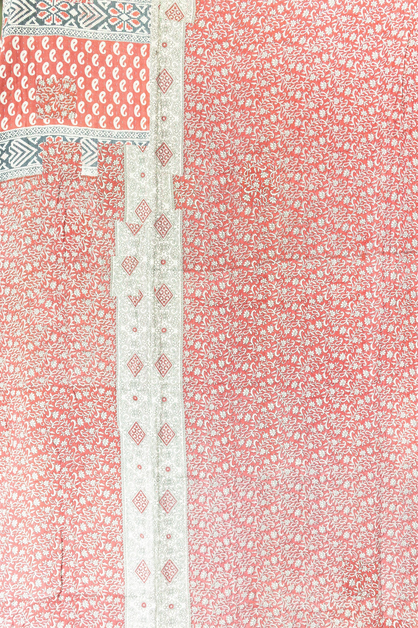 Lucky Large Kantha Throw Blanket