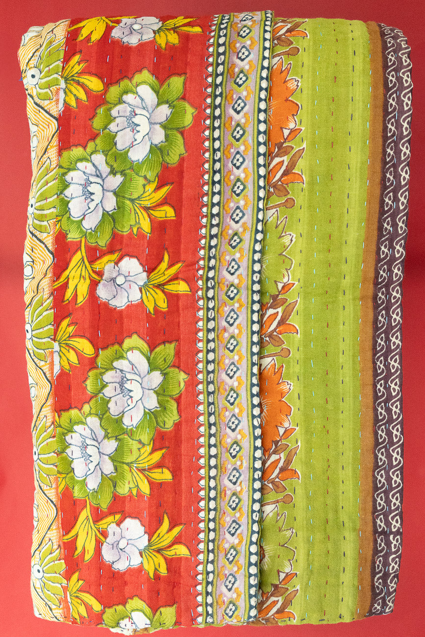 Kantha Holiday Throw