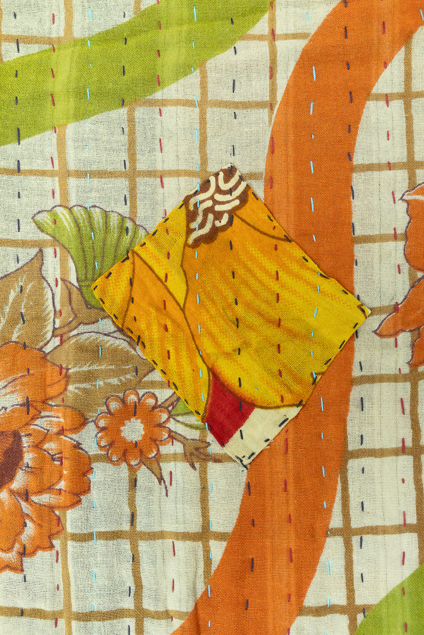 Luminary Kantha Christmas Throw