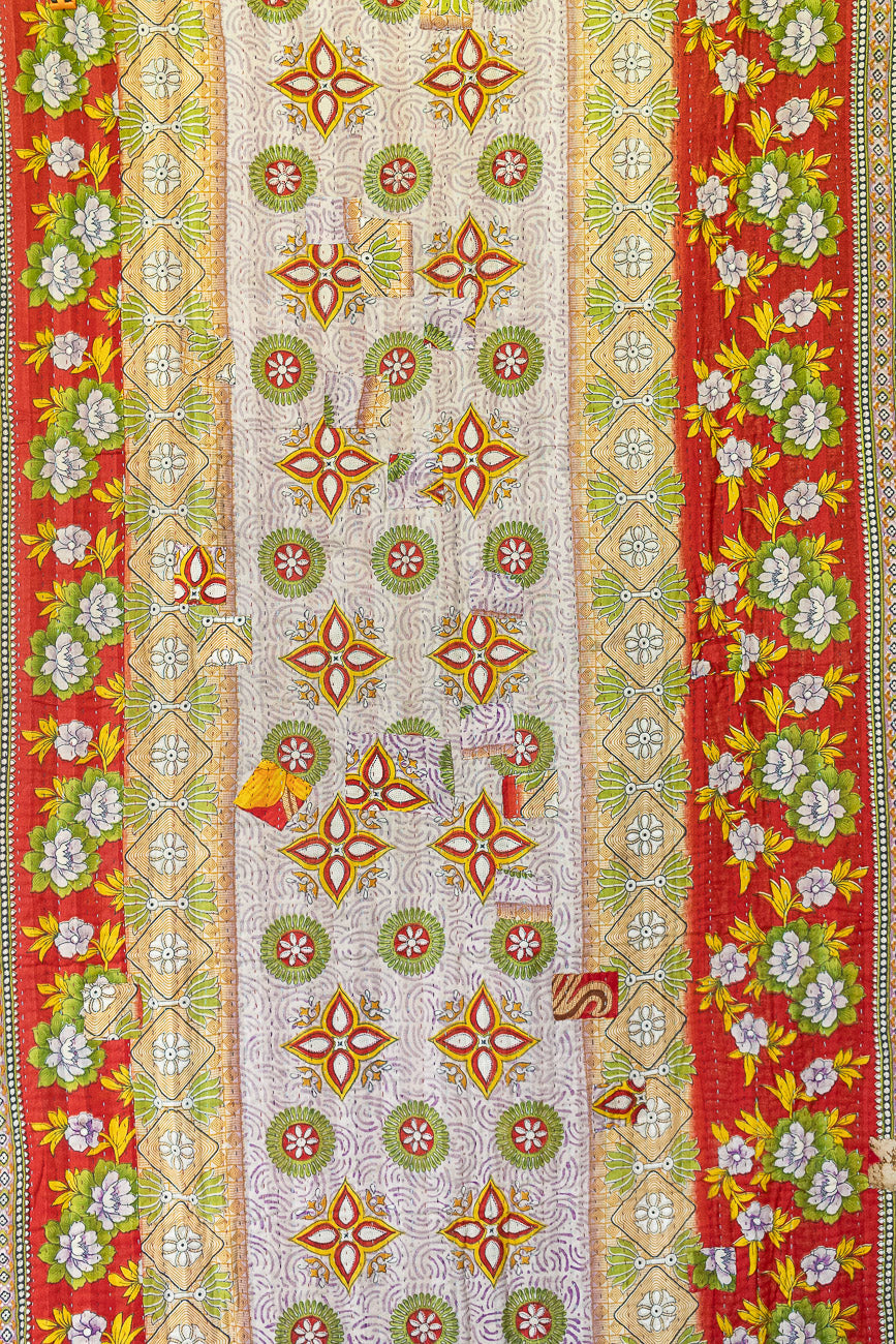 Luminary Kantha Christmas Throw