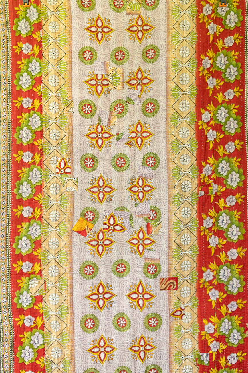 Luminary Kantha Christmas Throw