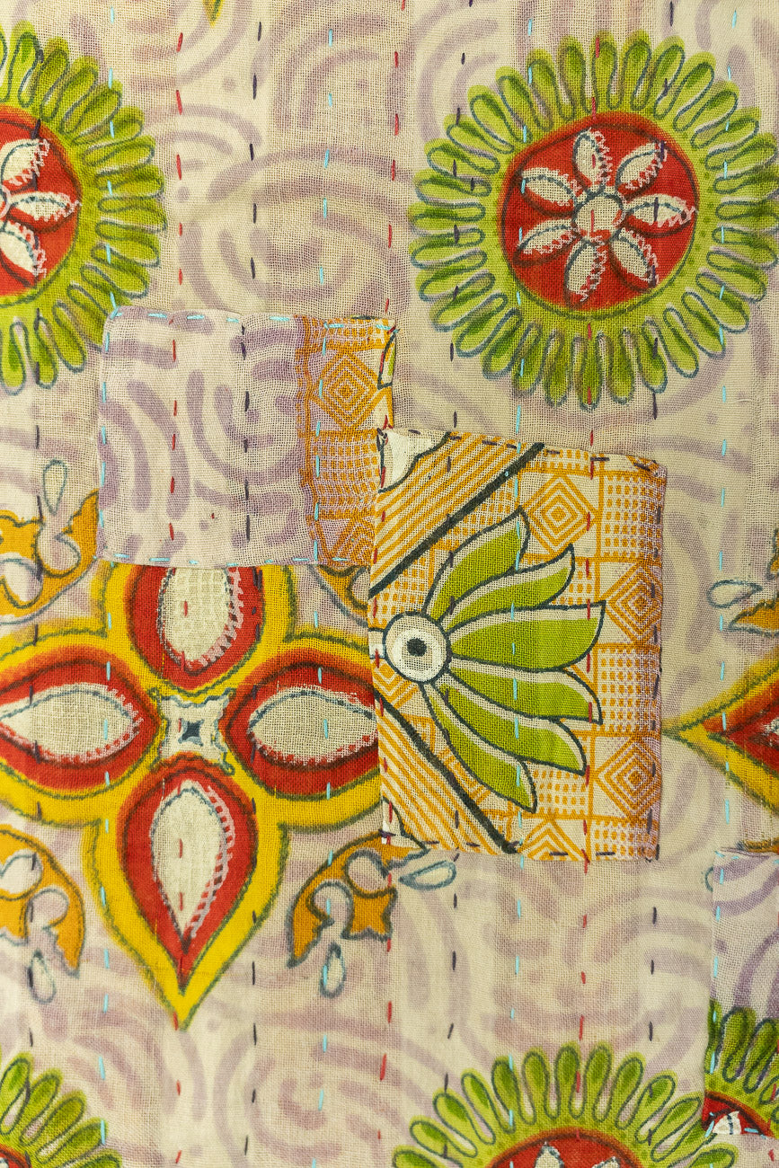 Luminary Kantha Christmas Throw