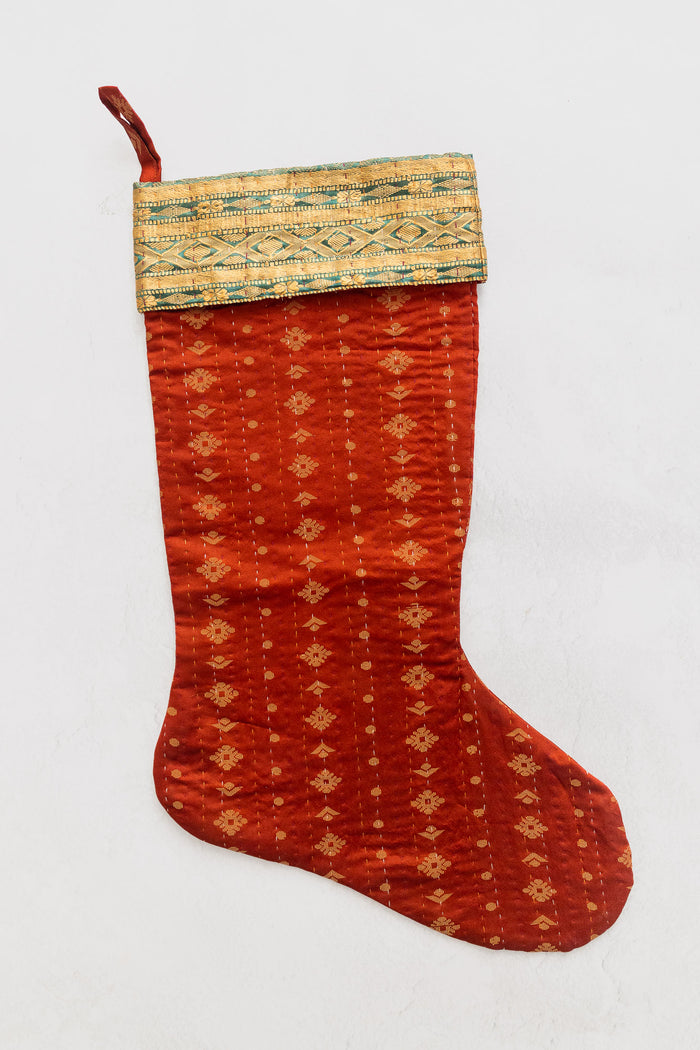 dignify Kantha Luxe Christmas Stocking No. 52