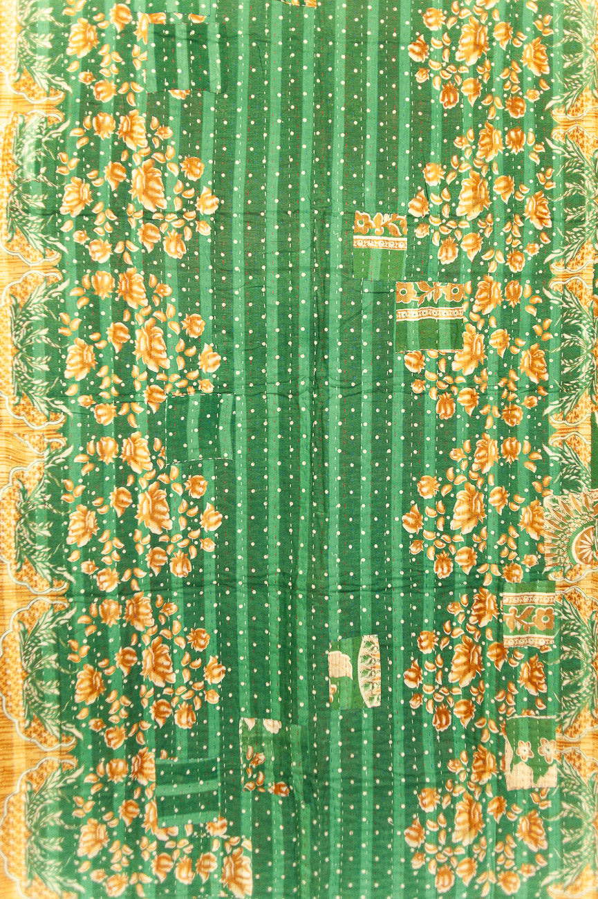 Magical Kantha Christmas Throw