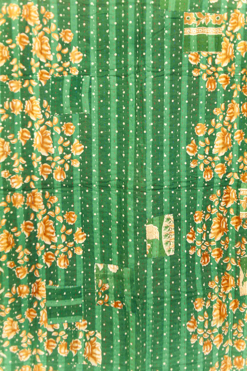 Magical Kantha Christmas Throw