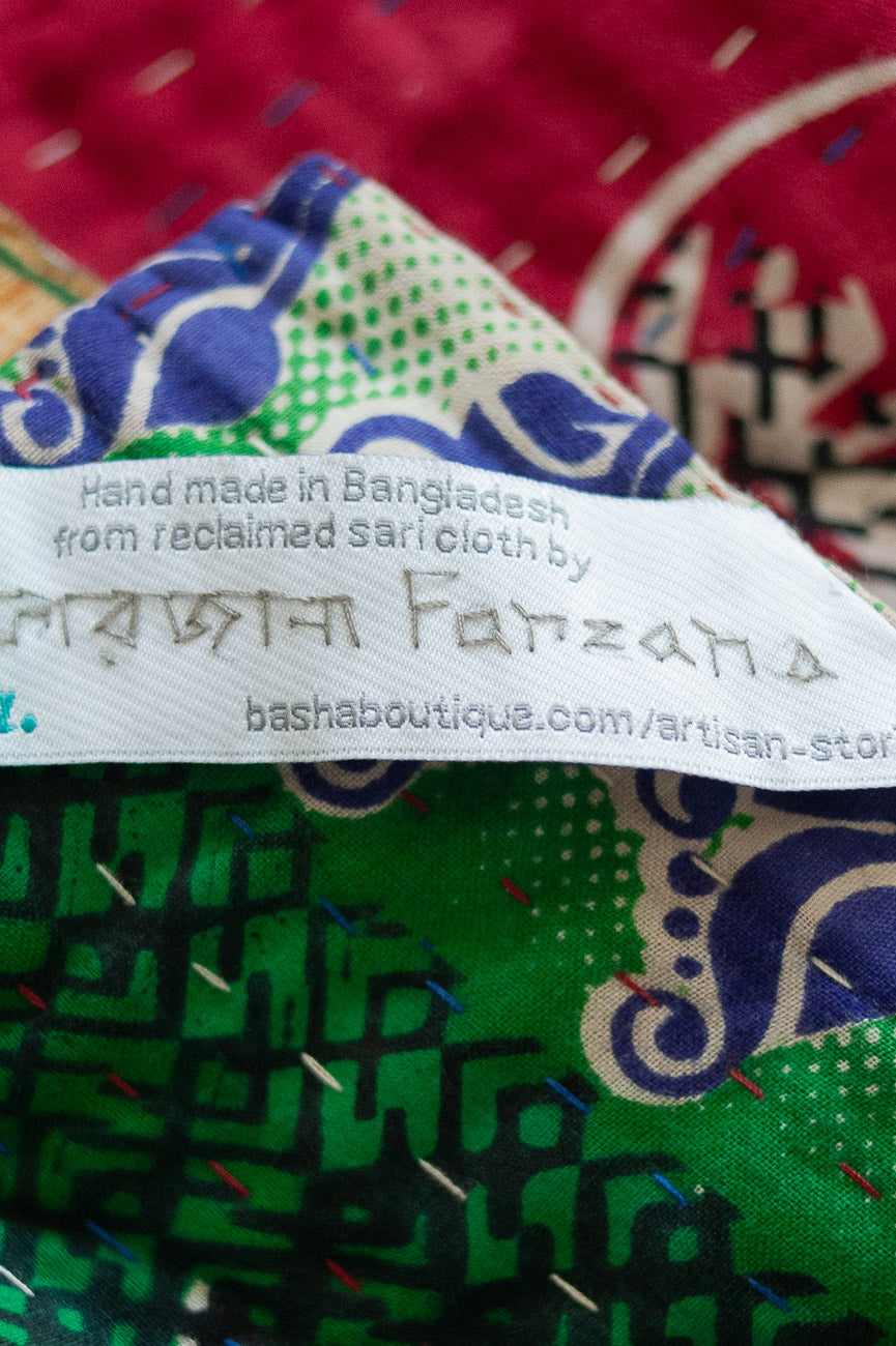 Magical Kantha Christmas Throw